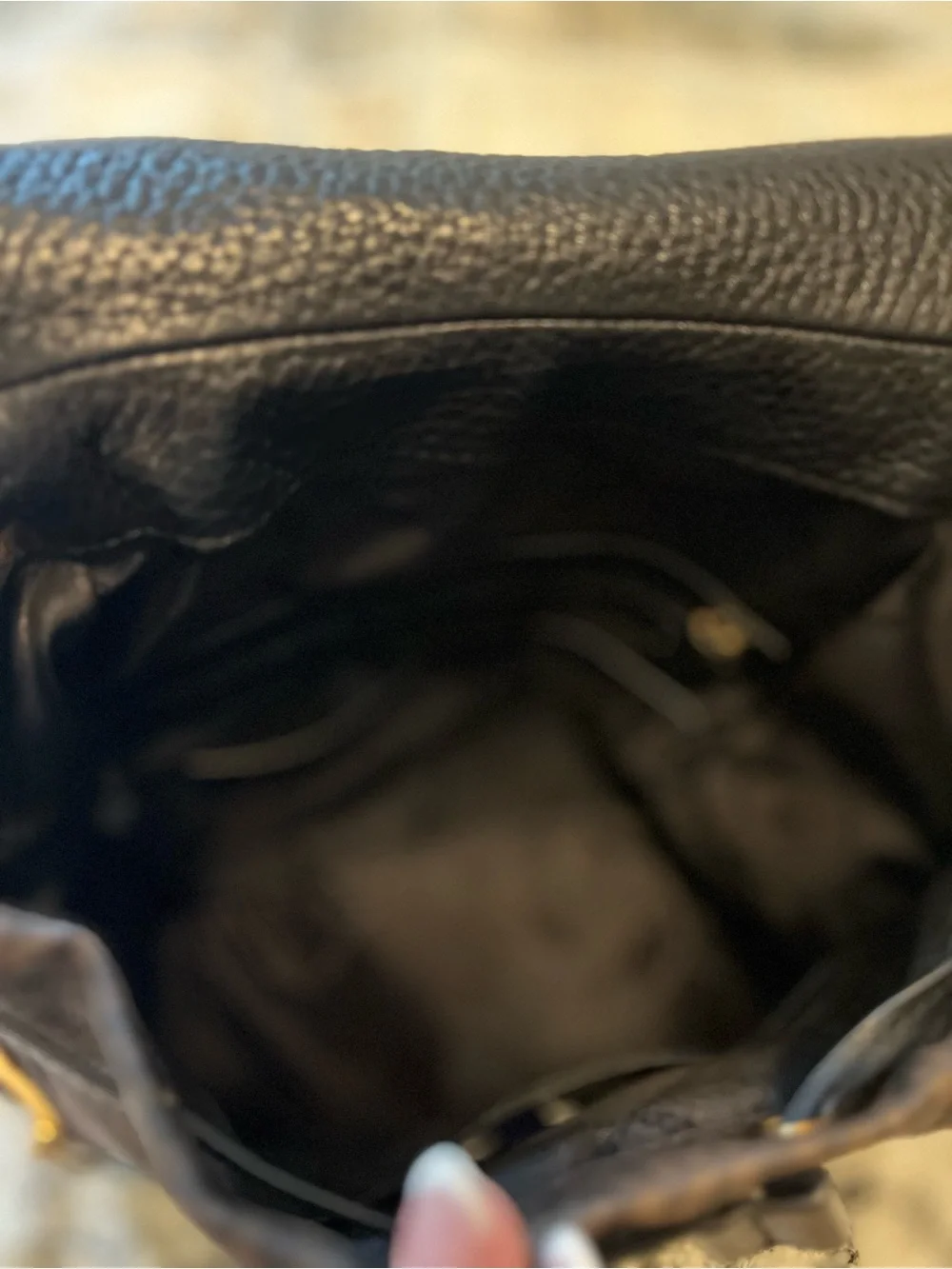 Michael Kors Brown Signature MK Canvas Backpack with Black Leather Flap